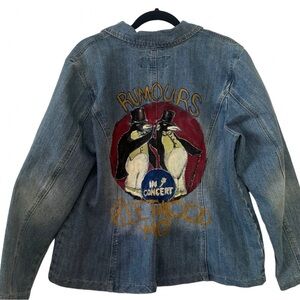 FleetWood Mac  hand painted trucker  jacket
